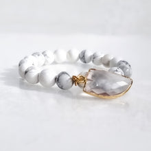Load image into Gallery viewer, SAMPLE SALE - White Howlite Gemstone Bracelet #9