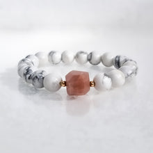 Load image into Gallery viewer, SAMPLE SALE - White Howlite Gemstone Bracelet #7