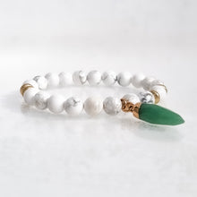 Load image into Gallery viewer, SAMPLE SALE - White Howlite Gemstone Bracelet #5