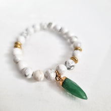 Load image into Gallery viewer, SAMPLE SALE - White Howlite Gemstone Bracelet #5